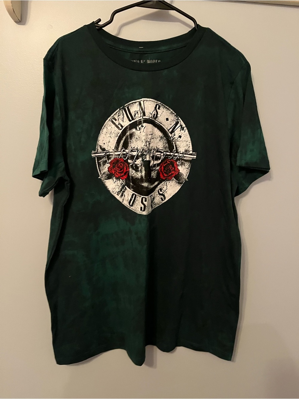 Guns N' Roses Dark Green Tie-Dye Short Sleeve Tee